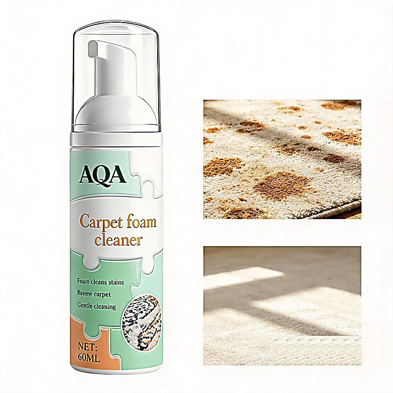 AQA Quick‑Dry Foam Cleaner, Lifts Embedded Stains with Bonus Cleaning Towel for Home Fabrics