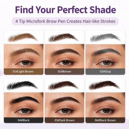 Last Day ✨ Buy 1 Get 2 Free – Waterproof Micro-Fork Eyebrow Pencil + Free Eyeliner & Mascara