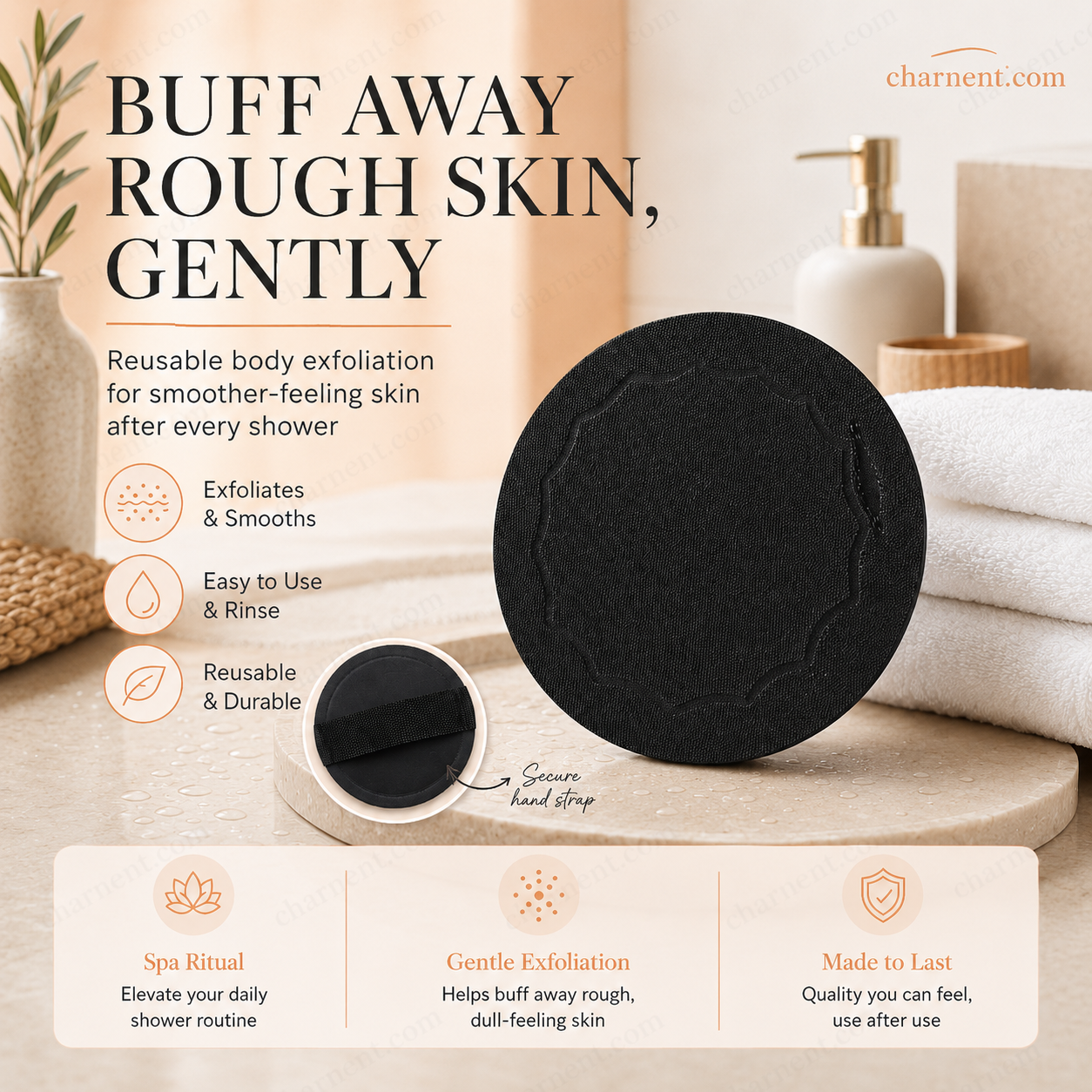 ⏳Time-Limited Special⏰Exfoliating Scrub Bath Pads🧖‍♀️Gently exfoliate, unclog pores, reveal brighter skin.
