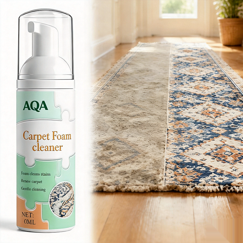 AQA Quick‑Dry Foam Cleaner, Lifts Embedded Stains with Bonus Cleaning Towel for Home Fabrics