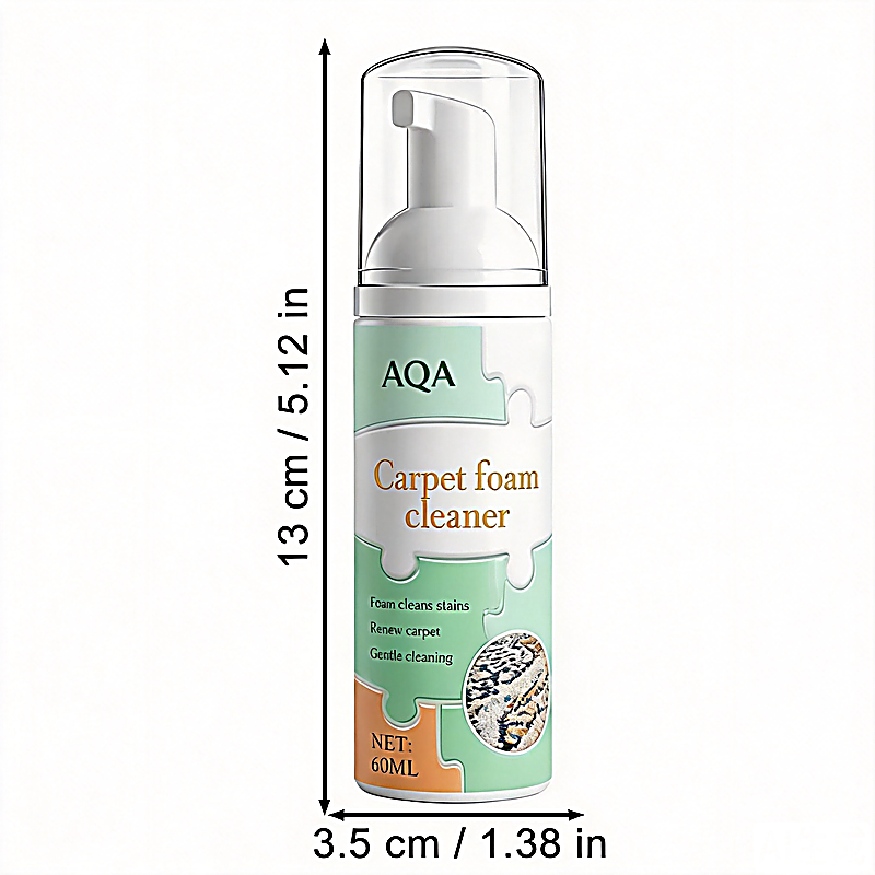 AQA Quick‑Dry Foam Cleaner, Lifts Embedded Stains with Bonus Cleaning Towel for Home Fabrics