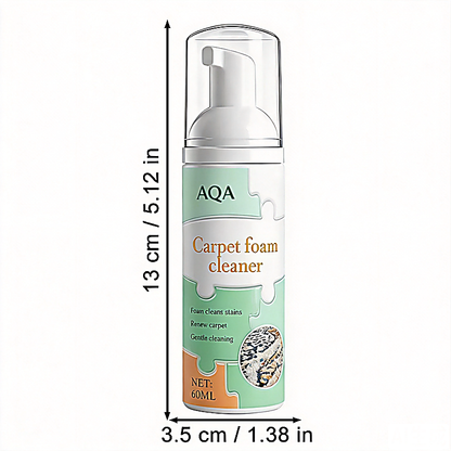 AQA Quick‑Dry Foam Cleaner, Lifts Embedded Stains with Bonus Cleaning Towel for Home Fabrics