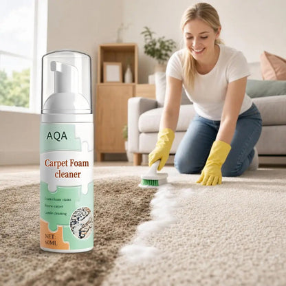 AQA Quick‑Dry Foam Cleaner, Lifts Embedded Stains with Bonus Cleaning Towel for Home Fabrics