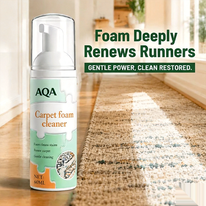 AQA Quick‑Dry Foam Cleaner, Lifts Embedded Stains with Bonus Cleaning Towel for Home Fabrics