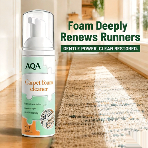 AQA Quick‑Dry Foam Cleaner, Lifts Embedded Stains with Bonus Cleaning Towel for Home Fabrics