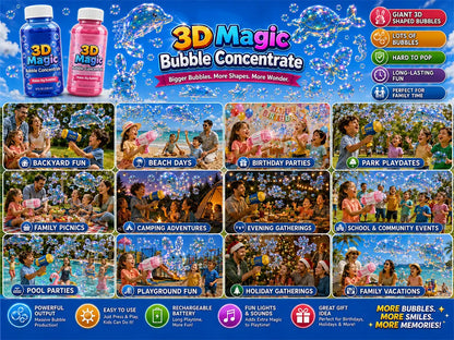 Super 3D Magic Bubble Concentrate —— Animal & Ocean Fantasy Theme