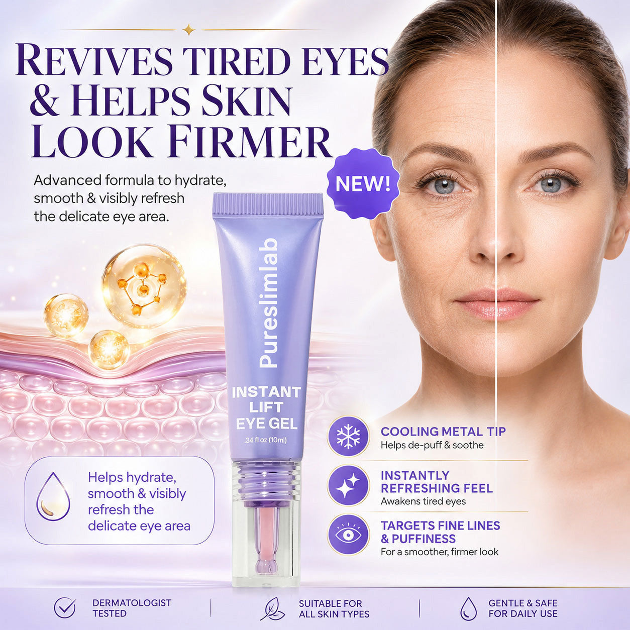 Eye Bag Instant Eraser, Tightens, Firms, & Blurs Wrinkles