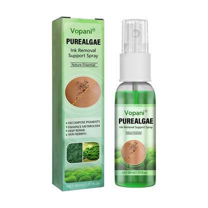 Vopani® PureAlgae Ink Removal Support Spray 🌿 — Say Goodbye to Old Tattoo Pigment 💚, Fade Stubborn Ink ✨, Repair & Smooth Treated Skin 💧, Non-Laser ✅, Try It Now! 🔥