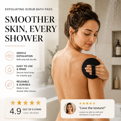 ⏳Time-Limited Special⏰Exfoliating Scrub Bath Pads🧖‍♀️Gently exfoliate, unclog pores, reveal brighter skin.