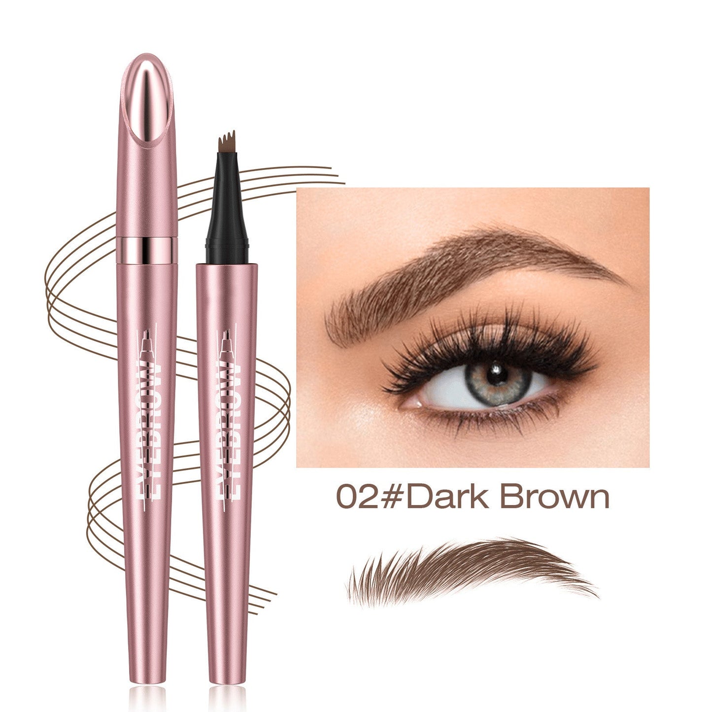 Last Day ✨ Buy 1 Get 2 Free – Waterproof Micro-Fork Eyebrow Pencil + Free Eyeliner & Mascara